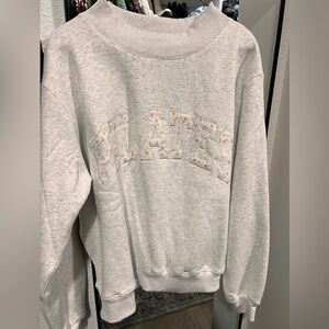 Gray Pilates Mockneck sweatshirt